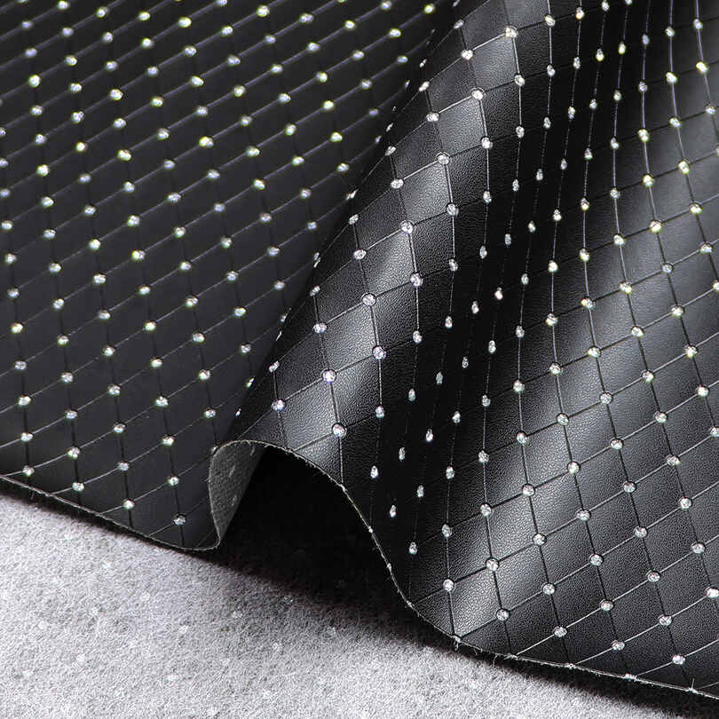 Tkanina opakowaniowa z imitacji diamentów ze skóry PU i pudełek na biżuterię