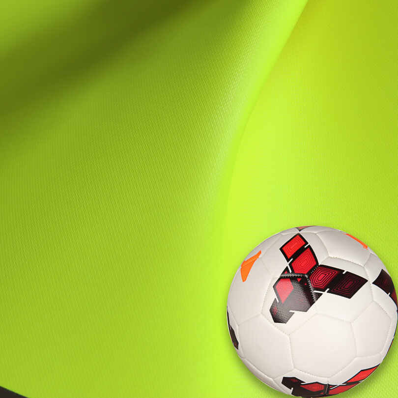Fluoresceinowe piłki do piłki nożnej. Tkanina ze skóry PU
