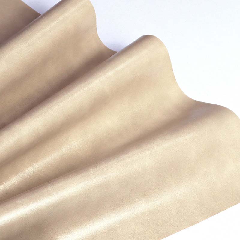 Dwukolorowa, olejowana tkanina z imitacji skóry PVC na sofie